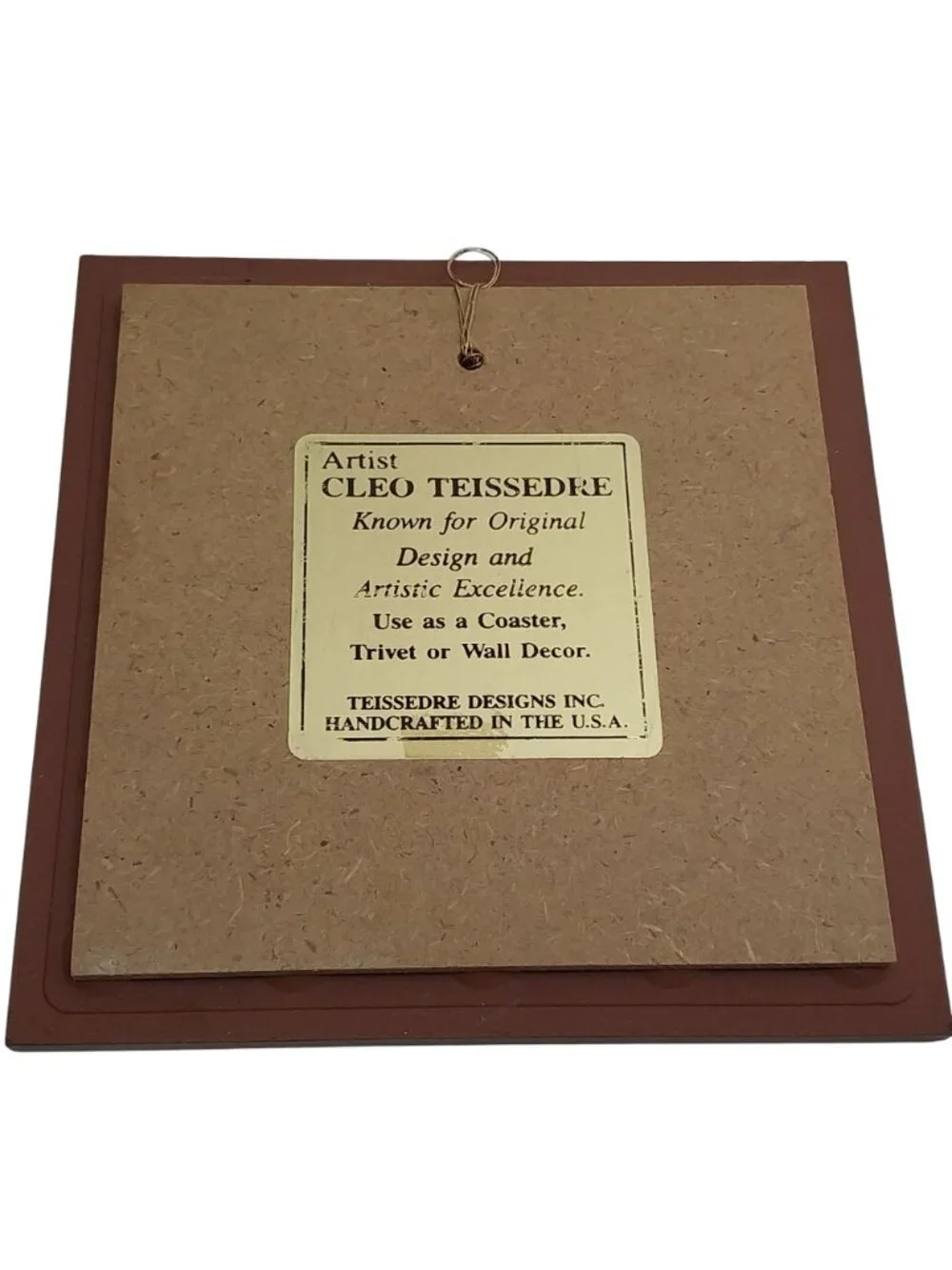 Teissedre Designs Southwestern Native American Ceramic Tile Storyteller Trivet
